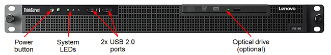 Сервер Lenovo ThinkServer RS160(1U)
