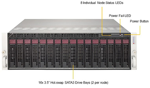 Сервер Supermicro SYS-5039MC-H8TRF MicroCloud (3U)