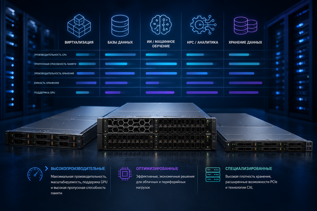 Линейка стоечных серверов Dell PowerEdge 17-го поколения: высокопроизводительные, оптимизированные и специализированные модели