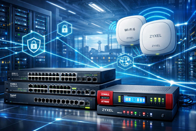 Сетевая платформа для нового корпуса производственного предприятия: ЛВС, Wi-Fi 6 и маршрутизация на базе Zyxel