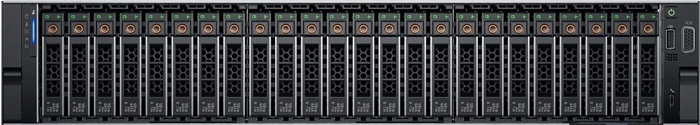 Сервер Dell PowerEdge R7525 - вид спереди