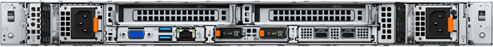 Dell PowerEdge R470 - вид сзади
