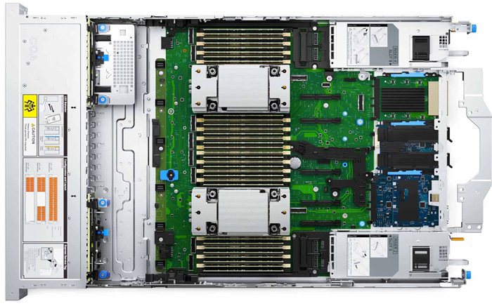 Сервер Dell PowerEdge R770 - внутренний вид