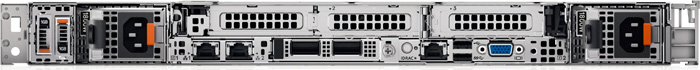 Сервер Dell PowerEdge R6615 - вид сзади