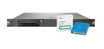 Стоечный комплект HPE для размещения до двух отдельных накопителей в 1U.