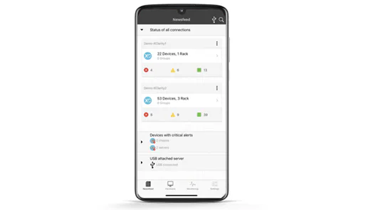 Мобильное приложение Lenovo XClarity Administrator Mobile