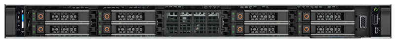 Сервер Dell EMC PowerEdge R6625 - вид спереди 8 x SFF