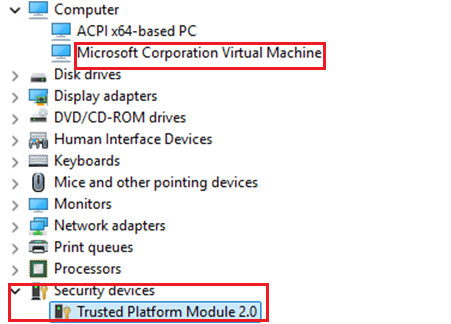 Модуль vTPM в Device Manager