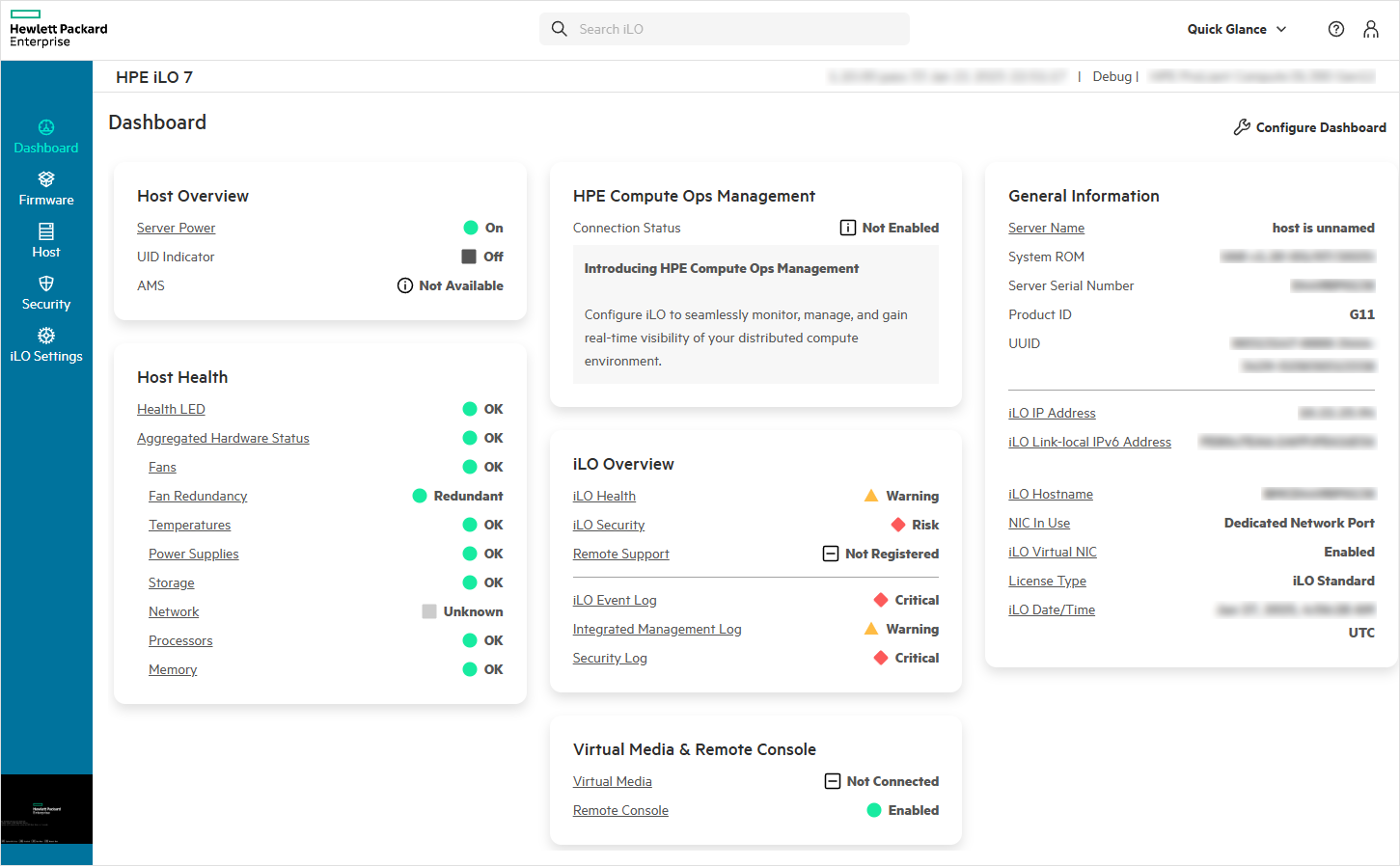 Удаленное управление HPE iLO7