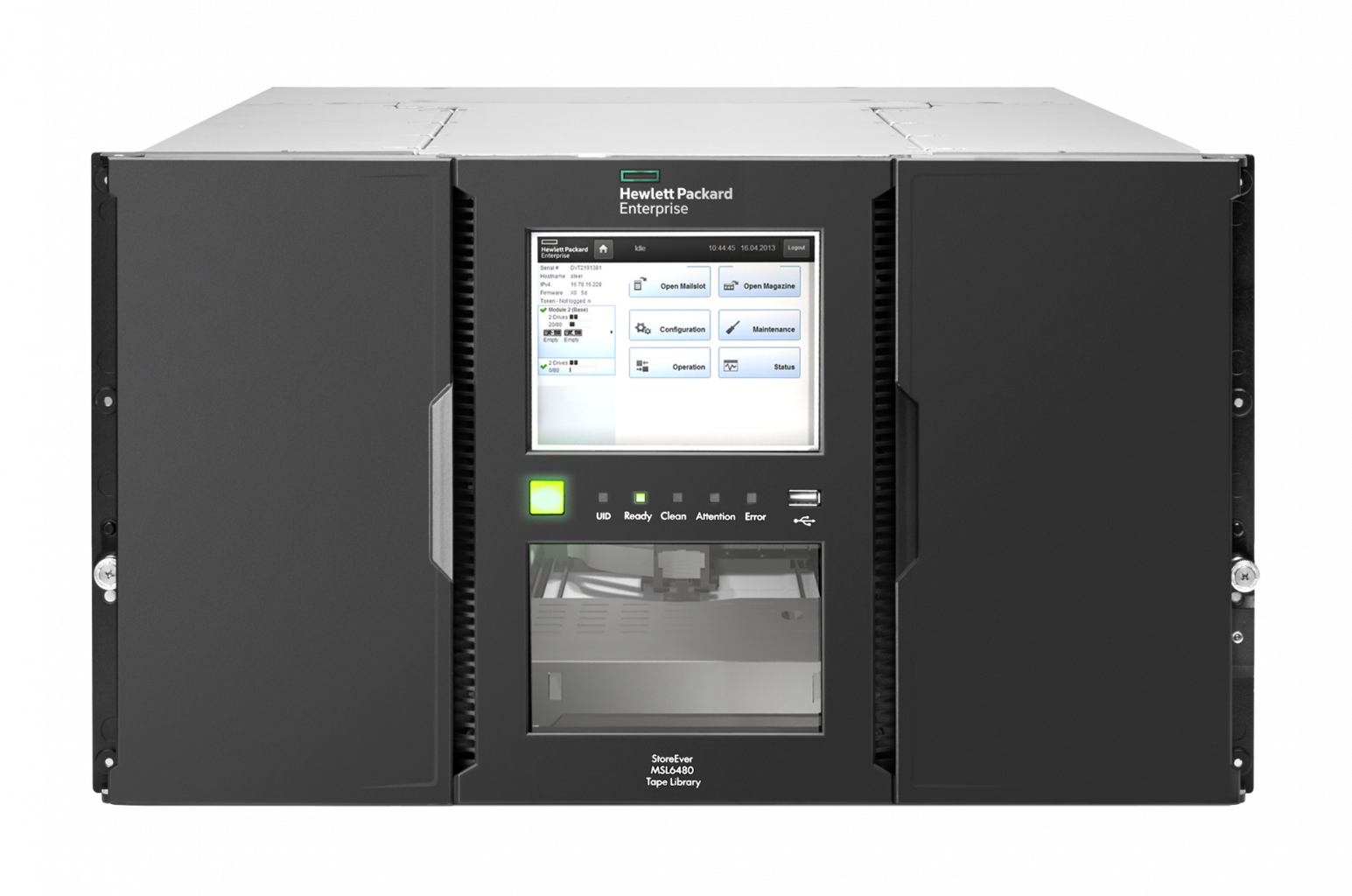HPE MSL6480: модуль высотой 6U на 80 ячеек с местами для шести приводов.